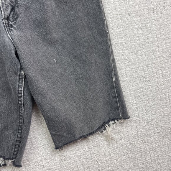 Vintage Levis 531 Grey Denim Shorts Mens 28 Made Canada Cutoff Distressed 90s - Picture 4 of 15